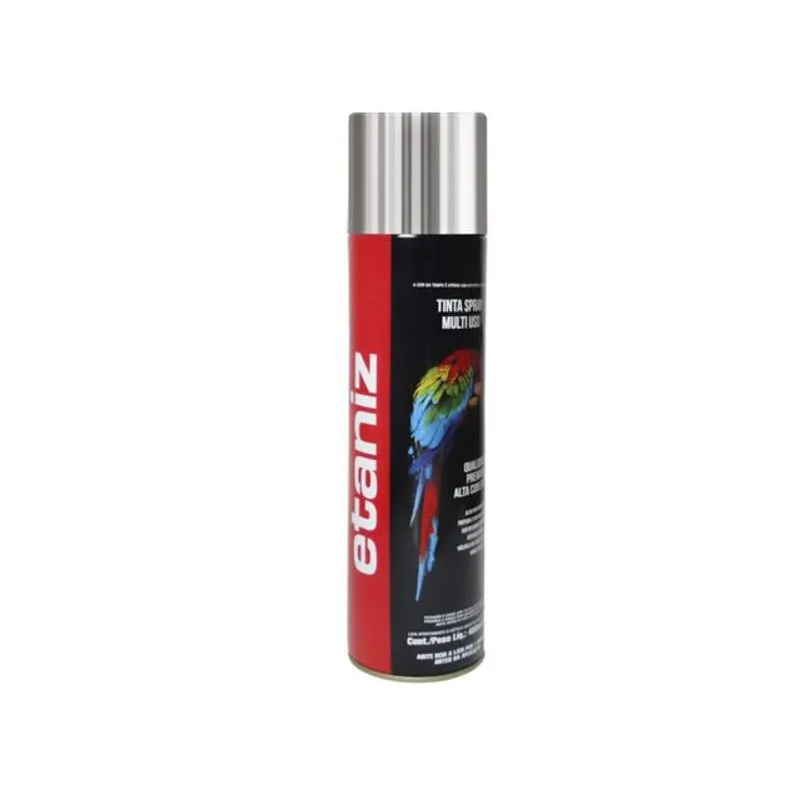 Tinta Spray 400ml. Metálico Cromado Etaniz