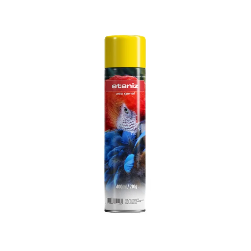Tinta Spray 400ml. Amarelo Etaniz