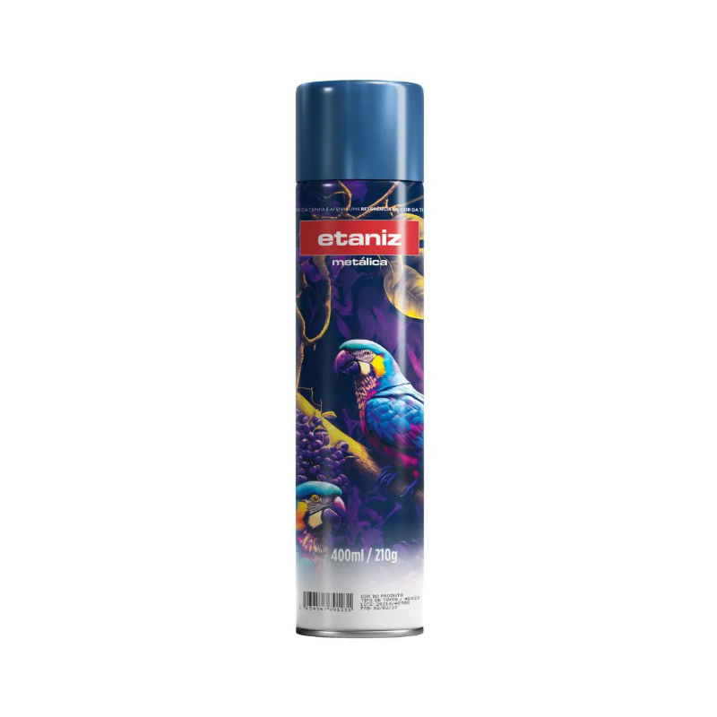 Tinta Spray 400ml. Metálico Azul Etaniz