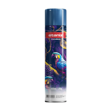 Tinta Spray 400ml. Metálico Azul Etaniz