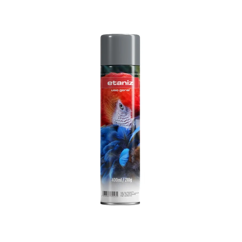Tinta Spray 400ml. Cinza Médio Etaniz