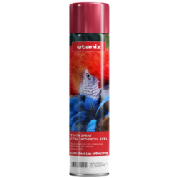 Tinta Spray 400ml. Metálico Vermelho Etaniz