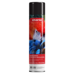 Tinta Spray 400ml. Preto Fosco Etaniz