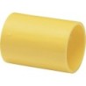 Luva Pressão Corrugado 25 mm. Amarelo pacote 25 pecas Plasbohn