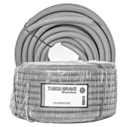 Conduite PVC Reforcado Cinza 3/4" x 50 m. Bravo