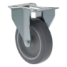 Rodízio Base Fixa Chapa 5" - 125 mm. PU Macio Jocec