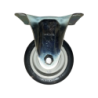 Rodízio Base Fixa Chapa 4" - 100 mm. PU Macio Rodiline
