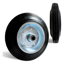 Roda Borracha com Núcleo Aço Zincado 8" - 200 mm. Cap. 150 Kg. Beltools