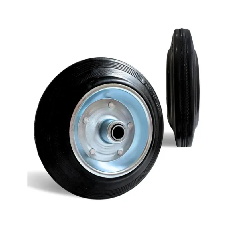 Roda Borracha com Núcleo Aço Zincado 8" - 200 mm. Cap. 150 Kg. Beltools
