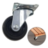 Rodízio Giratório Borracha 2" - 50 mm. Cap. 27 Kg. MTX