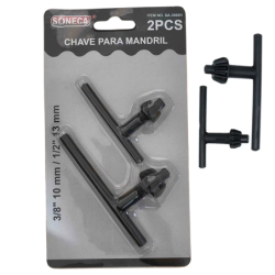 Chave para Mandril Kit 2 peças 3/8" - 10 mm. e 1/2" - 13 mm. SA-3686H Soneca