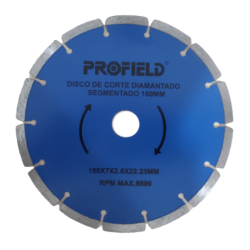 Disco de Corte Serra Marmore  7" - 180 mm x 7 mm x 22,23 mm Segmentado Profield