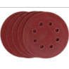 Disco Lixa com Velcro 125 mm. Grão 080 - 8 Furos Pacote 50 pçs Melfi