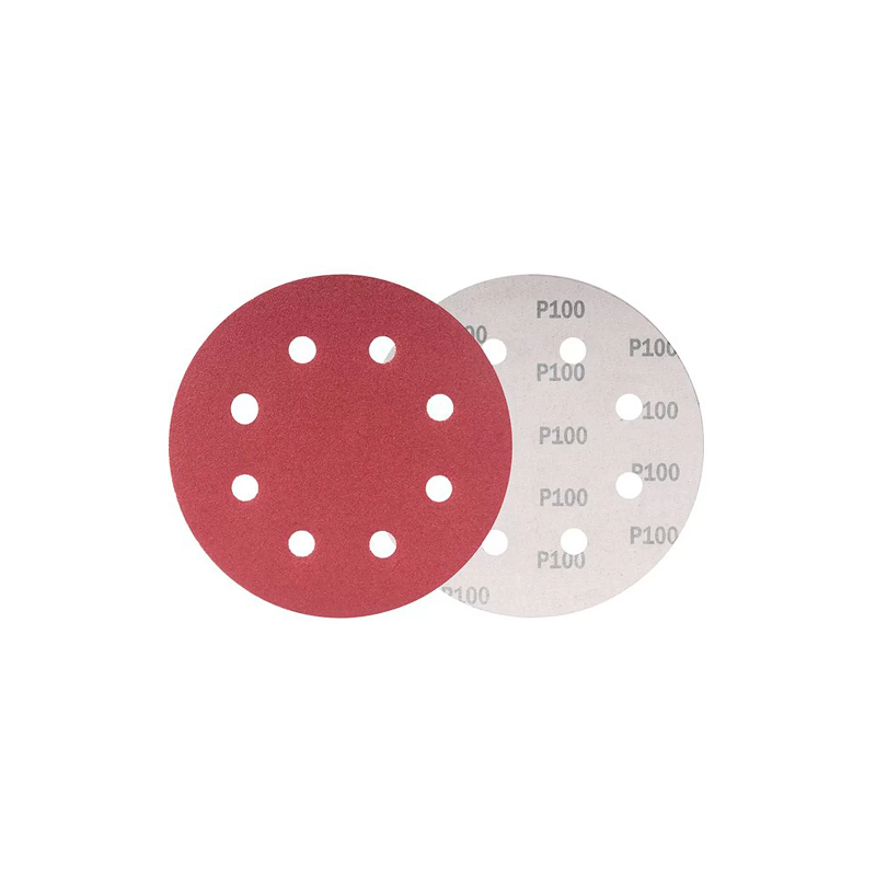 Disco Lixa com Velcro 125 mm. 8 furos Grão 100 Pacote 10 pçs Golfield