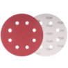 Disco Lixa com Velcro 125 mm. 8 furos Grão 100 Pacote 10 pçs Golfield