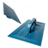 Desempenadeira Plastica Corrugada Azul 07x16 Pacote 12 pçs  Injerest
