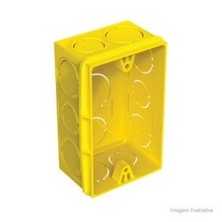 Caixa 4 x 2 Amarela Top Plus Pacote 100 pçs Injerest
