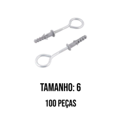 Pitão com Bucha No. 06 pacote 100 pçs WS