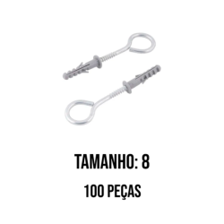 Pitão com Bucha No. 08 pacote 100 pçs WS