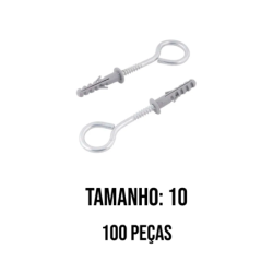 Pitão com Bucha No. 10 pacote 100 pçs WS
