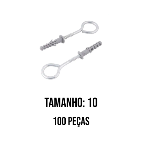 Pitão com Bucha No. 10 pacote 100 pçs WS