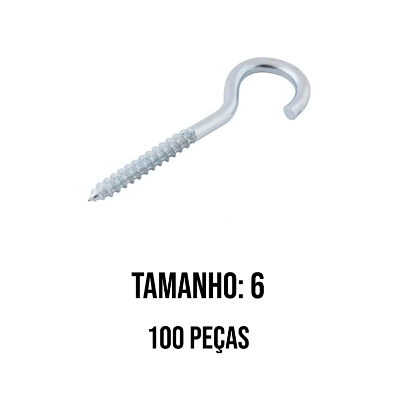 Gancho No. 06 pacote 100 pçs WS