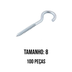Gancho No. 08 pacote 100 pçs WS