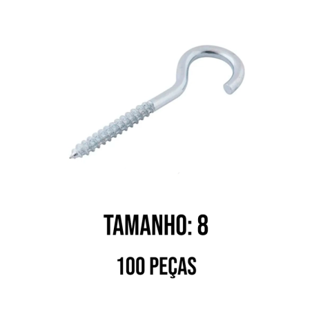 Gancho No. 08 pacote 100 pçs WS