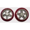 Rodas em PU 14,5 cm. para Carrinho com 2 pçs ID-5373R Idea