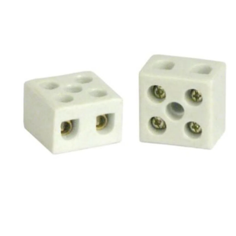 Conector de Porcelana 06 mm. 2P Prismatec