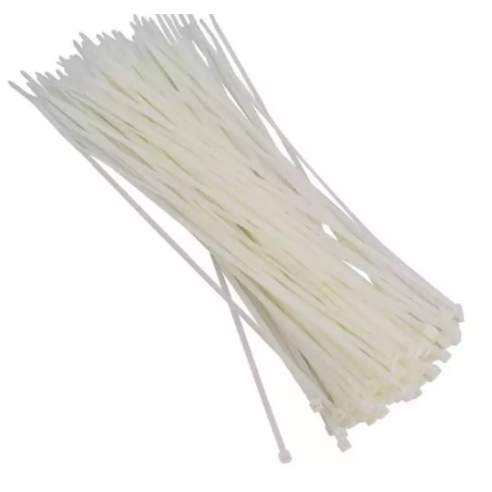 Abracadeira de Nylon Branca 2,5 mm. x 150 mm. - 100 pcs.