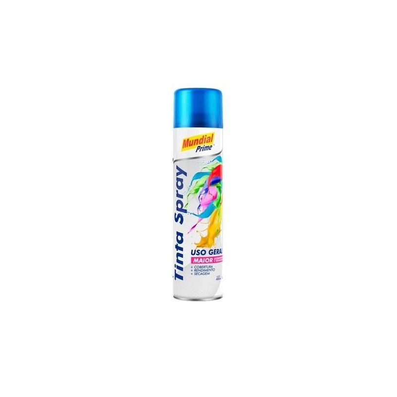 Tinta Spray 400ml. Metálica Azul Mundial Prime