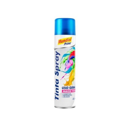 Tinta Spray 400ml. Metálica Azul Mundial Prime