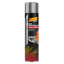 Tinta Spray 400ml. Alta Temp. Aluminio Mundial Prime