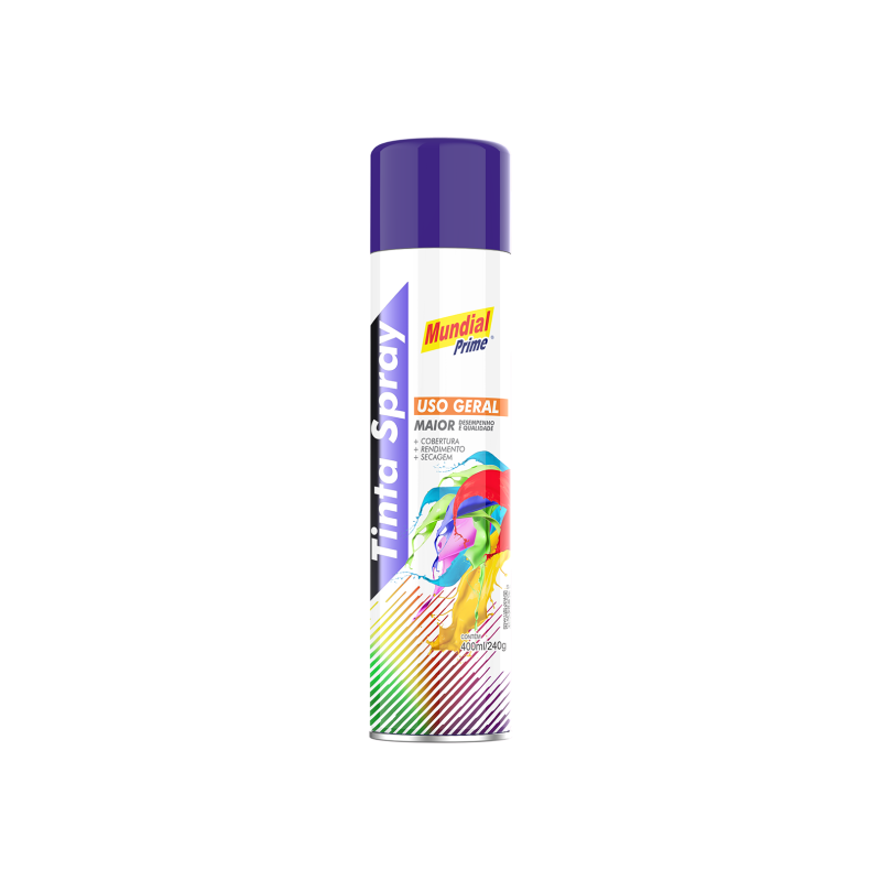 Tinta Spray 400ml. Azul Escuro Mundial Prime