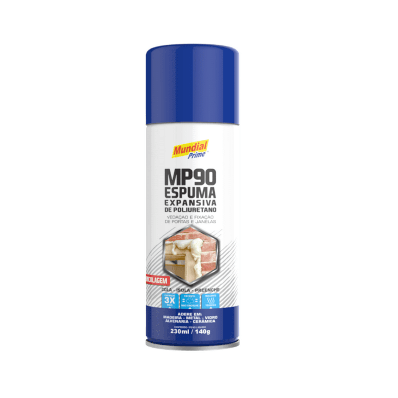 Espuma de Poliuretano 230ml./140g. Mundial Prime