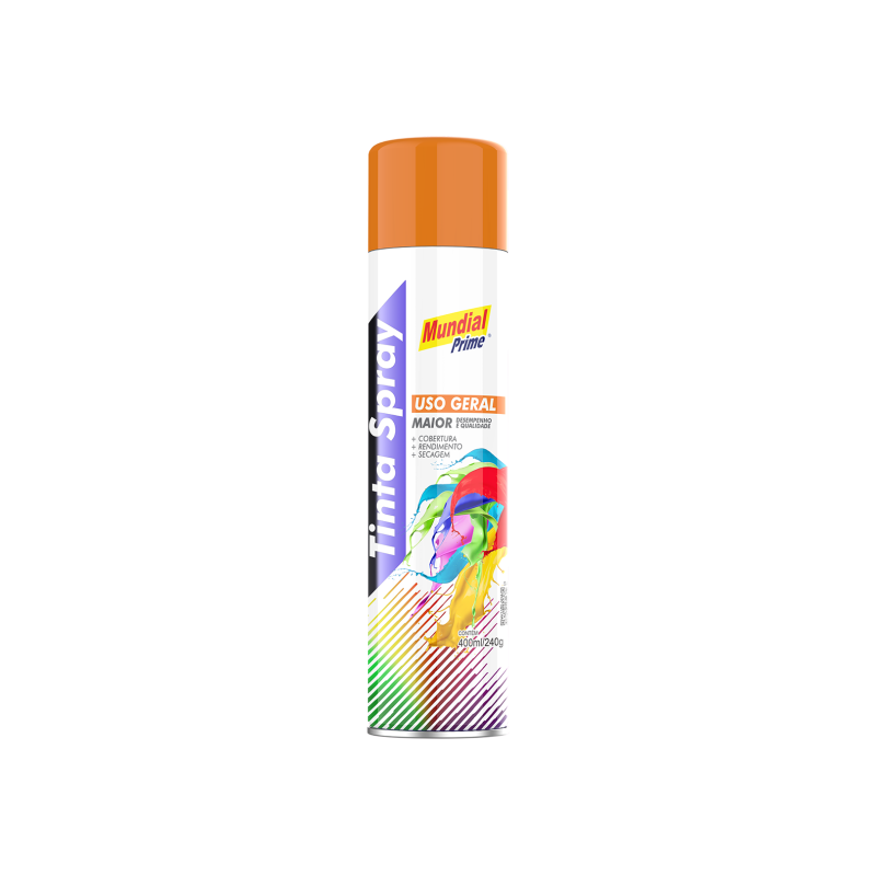 Tinta Spray 400ml. Laranja Mundial Prime