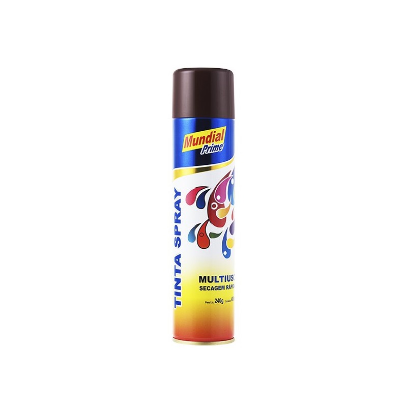 Tinta Spray 400ml. Marrom Mundial Prime