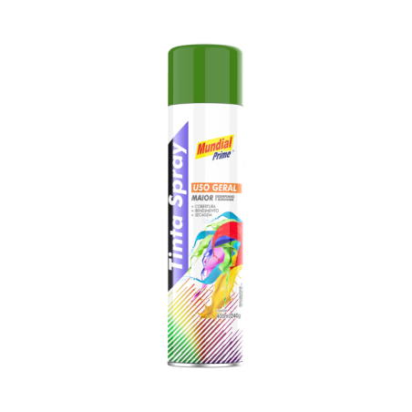 Tinta Spray 400ml. Verde Escuro Mundial Prime