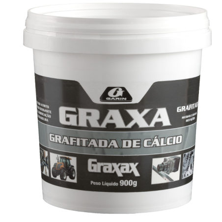 Graxa Grafitada de Cálcio Graxax Pote 900 g. Garin