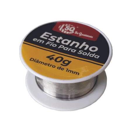 Estanho em Fio para Solda 1 mm. 40 g. SQ-3040