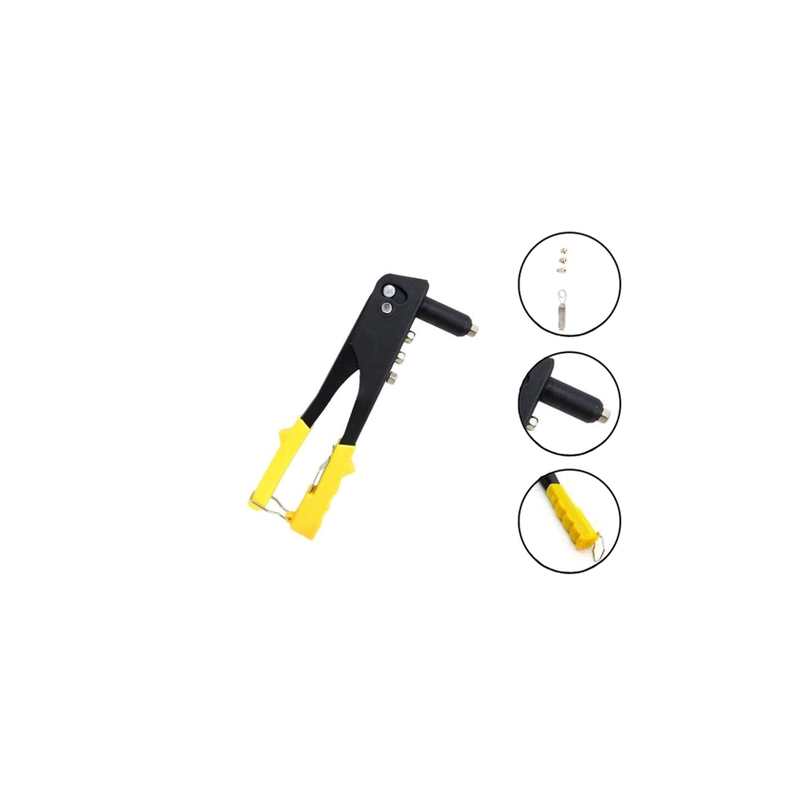 Rebitador Manual Profissional 9.5" 4 bicos 1 Chave SQ-3309