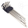 Chave Torx Jogo 09 pcs. Longa com Furo Cromo Vanádio F-58 Saint Plus