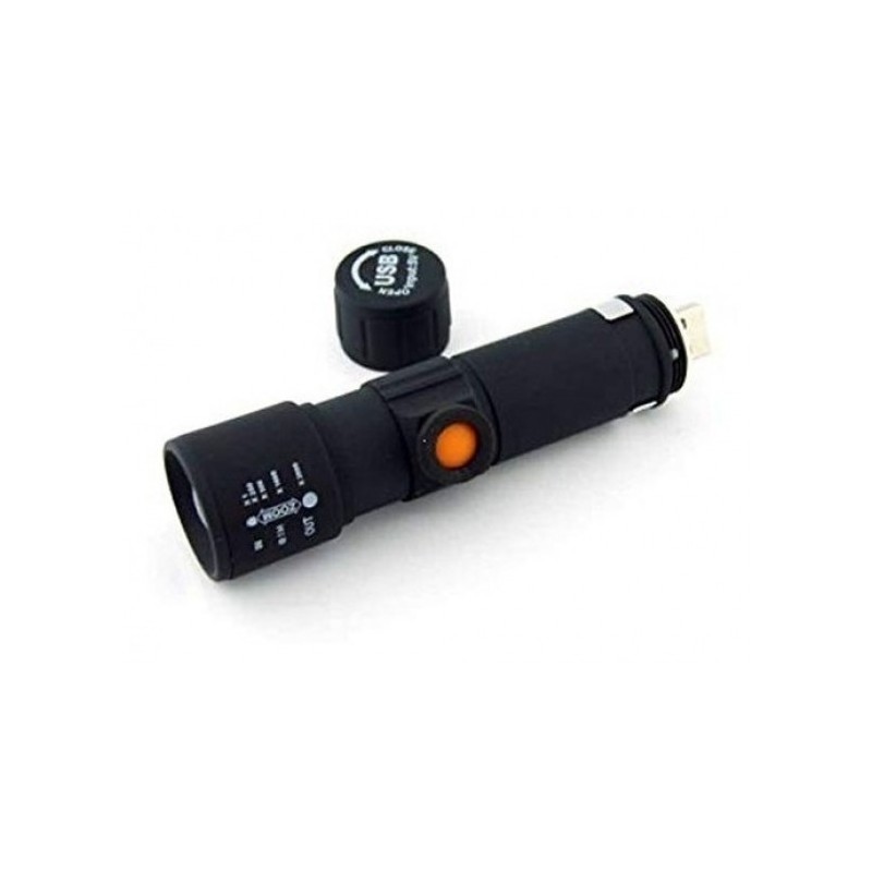 Lanterna Mini com Zoom USB D-50 Saint Plus