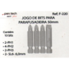 Bits para Parafusadeira Mista 5 cm. Caixa 10 peças F-220 Saint Plus