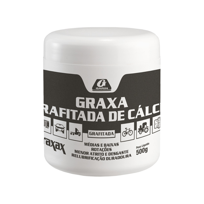 Graxa Grafitada de Cálcio Graxax Pote 500 g. Garin