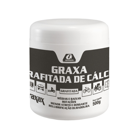 Graxa Grafitada de Cálcio Graxax Pote 500 g. Garin