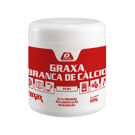 Graxa Branca de Cálcio Graxax Pote 500 g. Garin