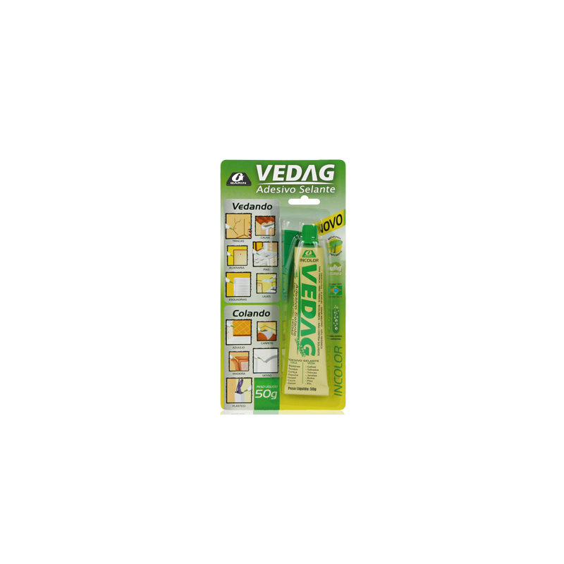 Adesivo Selante Vedag Incolor 50 g. Blister Garin